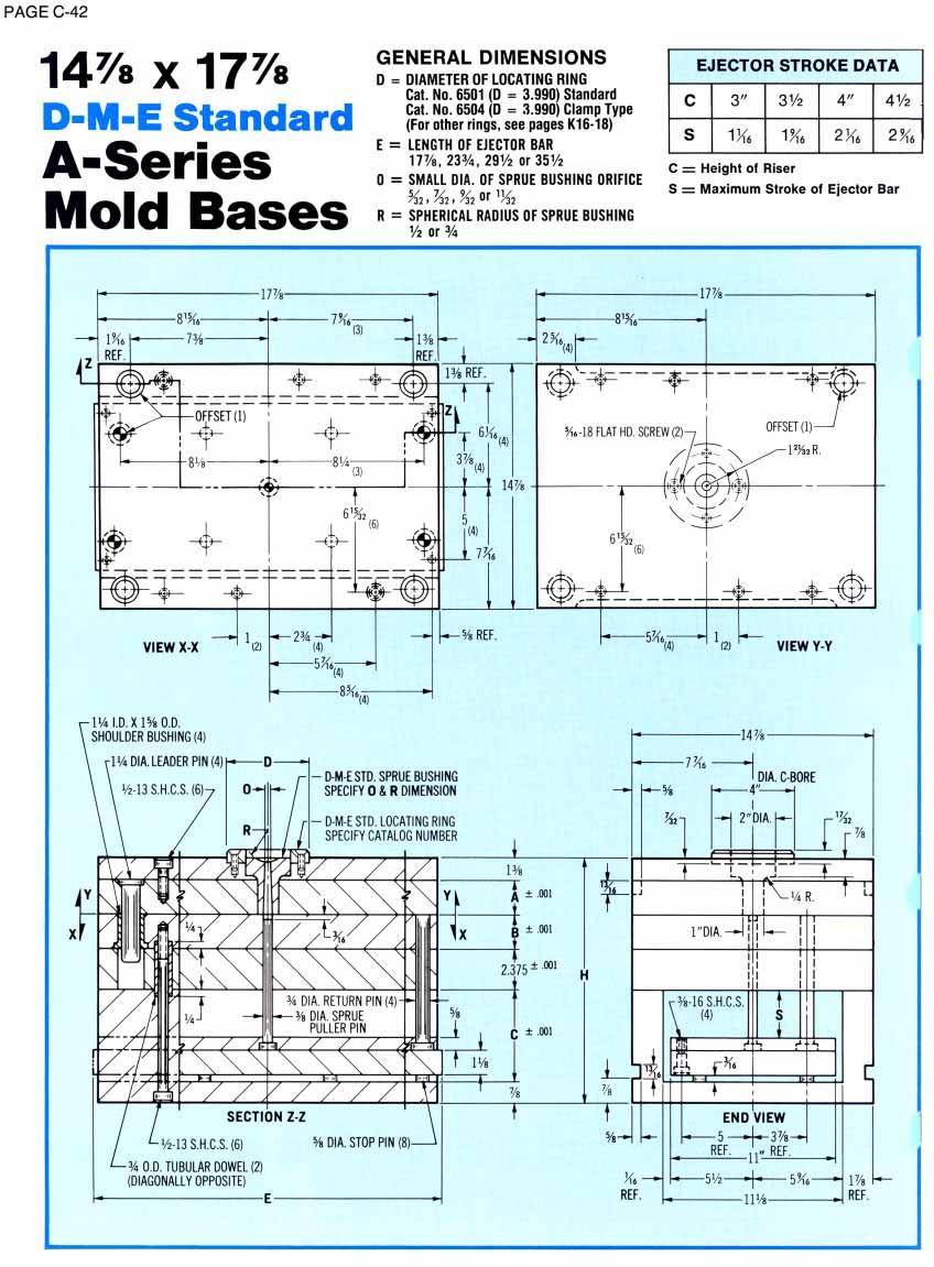 DME A series mold base 1518A